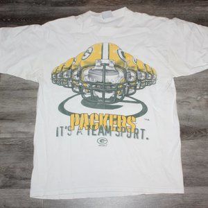 Vintage NFL Green Bay Packers Football 1996 shirt retro tee it's a team sport